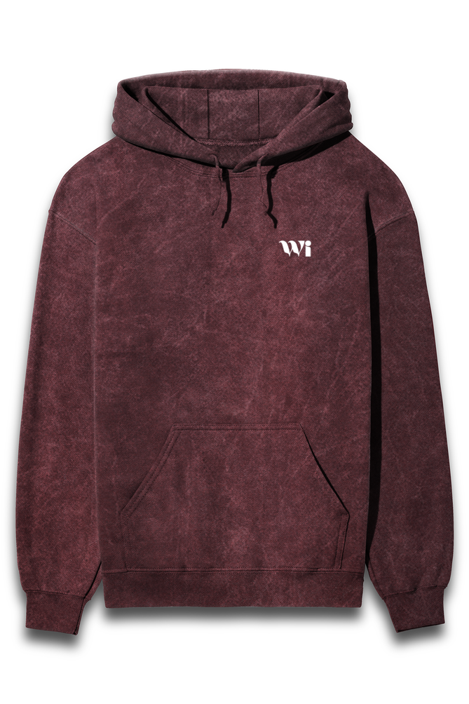 Unisex Acid Wash Hooded Sweatshirt