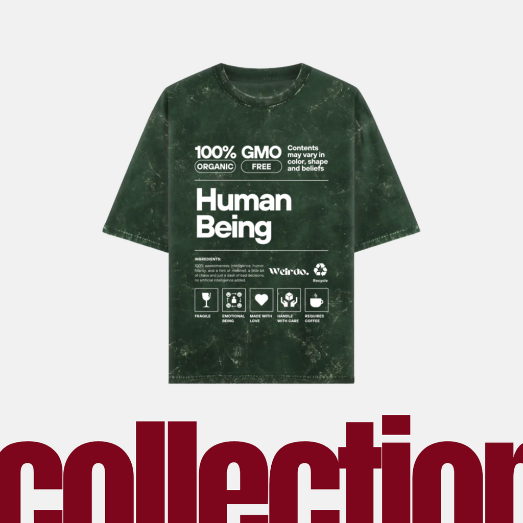 Human Being Design | Unisex Acid Wash Oversized Tee | UC61