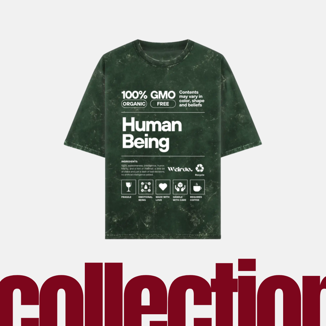 Human Being Design | Unisex Acid Wash Oversized Tee | UC61