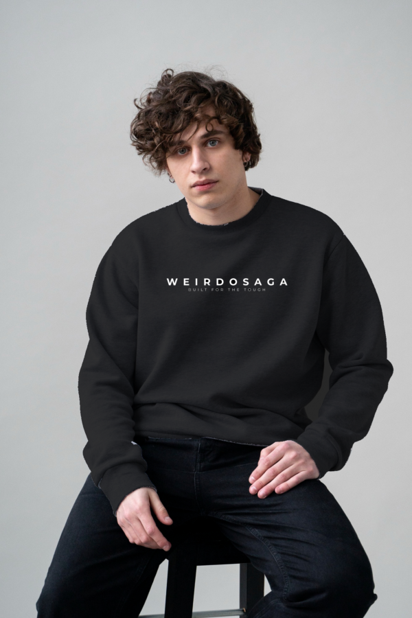 Weirdosaga Unisex Black Sweatshirt